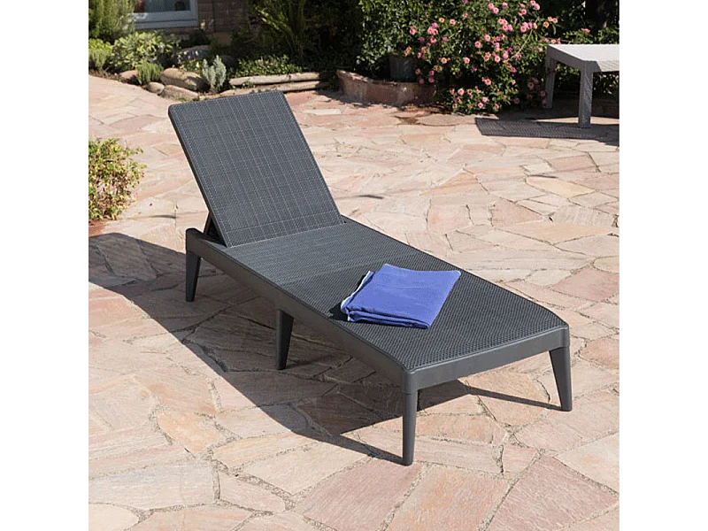 Lettino da sole SIROLO - Nero antracite