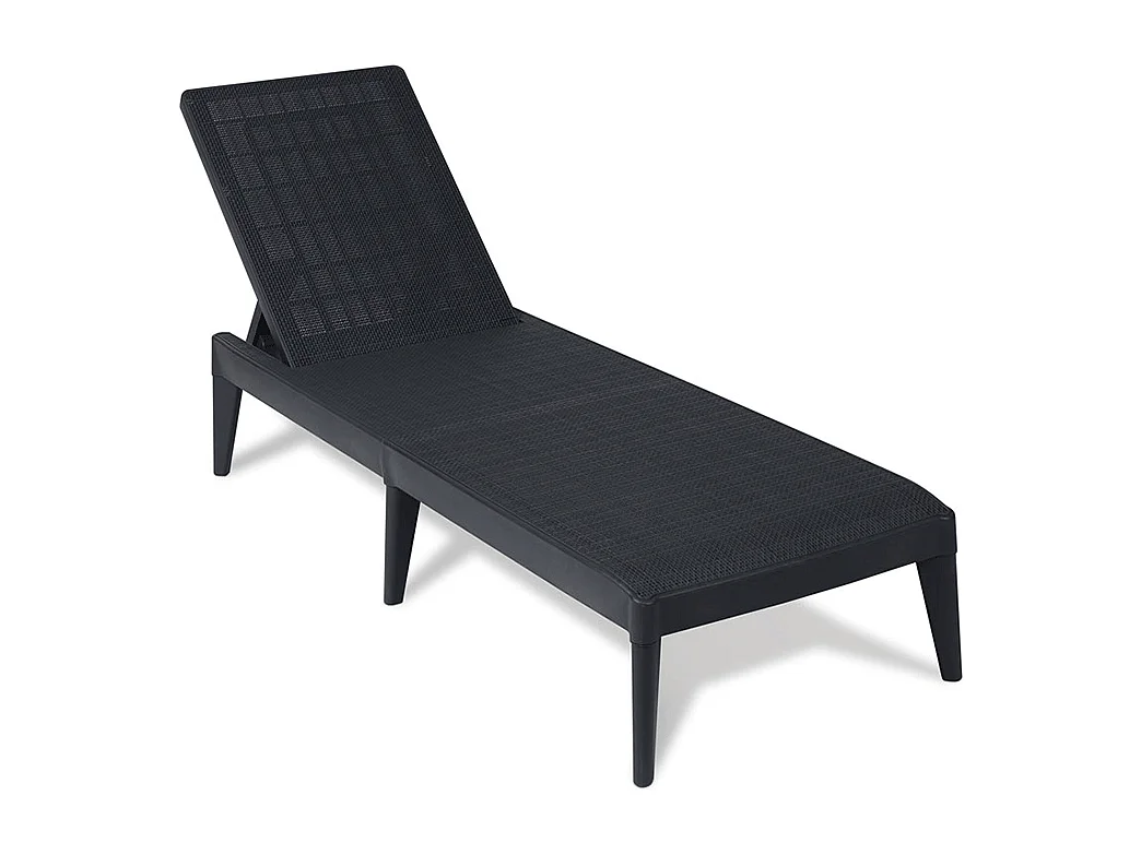 Lettino da sole SIROLO - Nero antracite