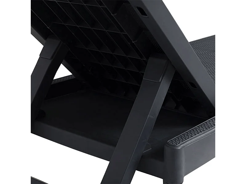 Lettino da sole SIROLO - Nero antracite