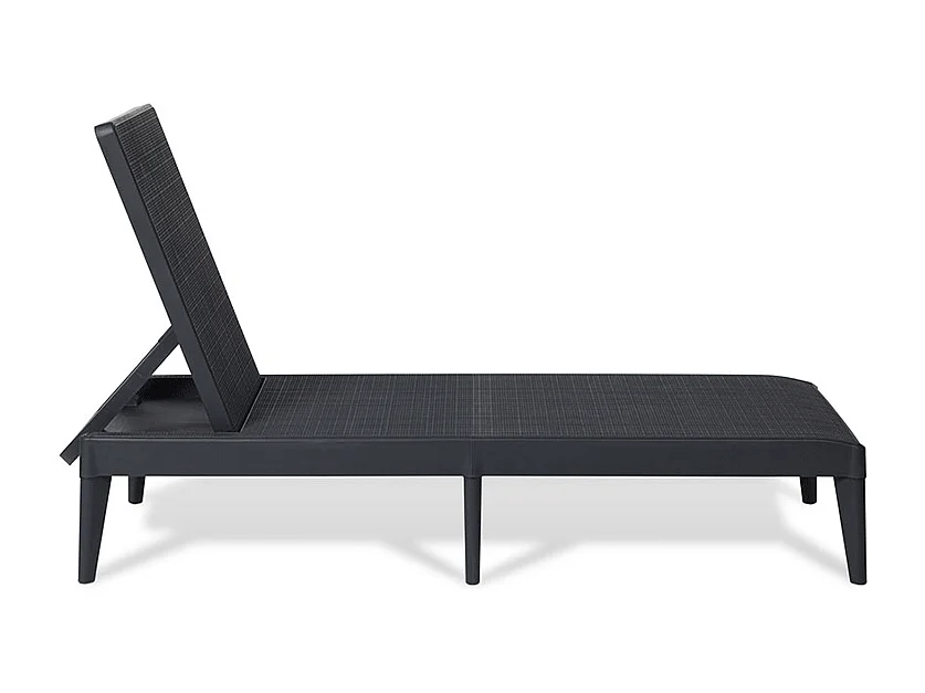 Lettino da sole SIROLO - Nero antracite