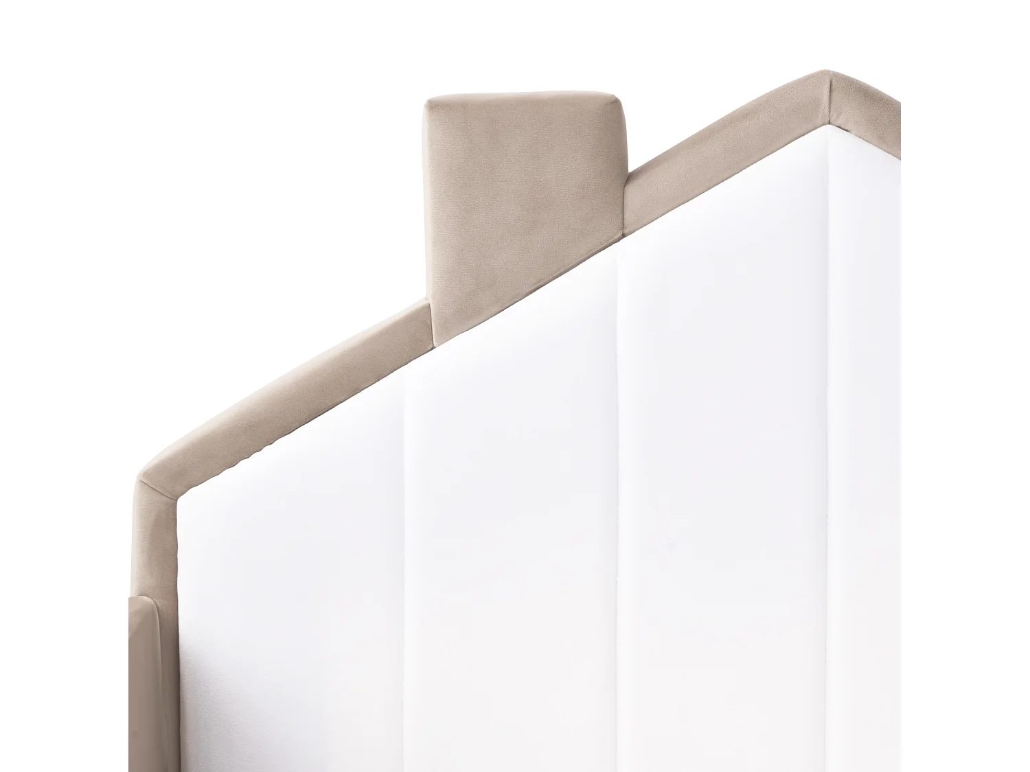 Kids Bed House Velvet KERVAN 90 x 200 cm (EU Single) Taupe
