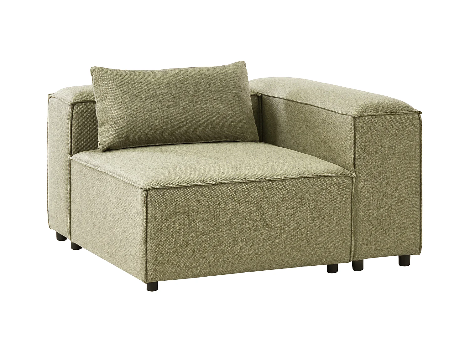 Module d'angle BRANDE Tissu Vert clair Symétrique