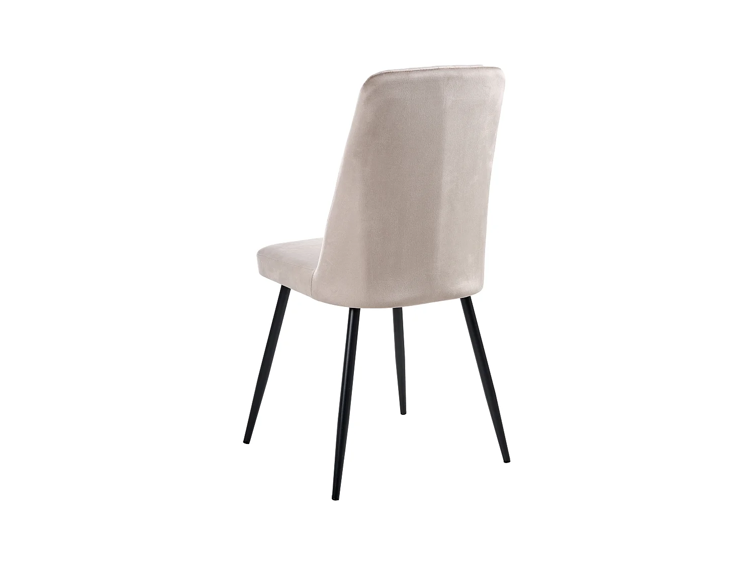 Lot de 4 chaises de salle à manger KIRBY Velours Beige