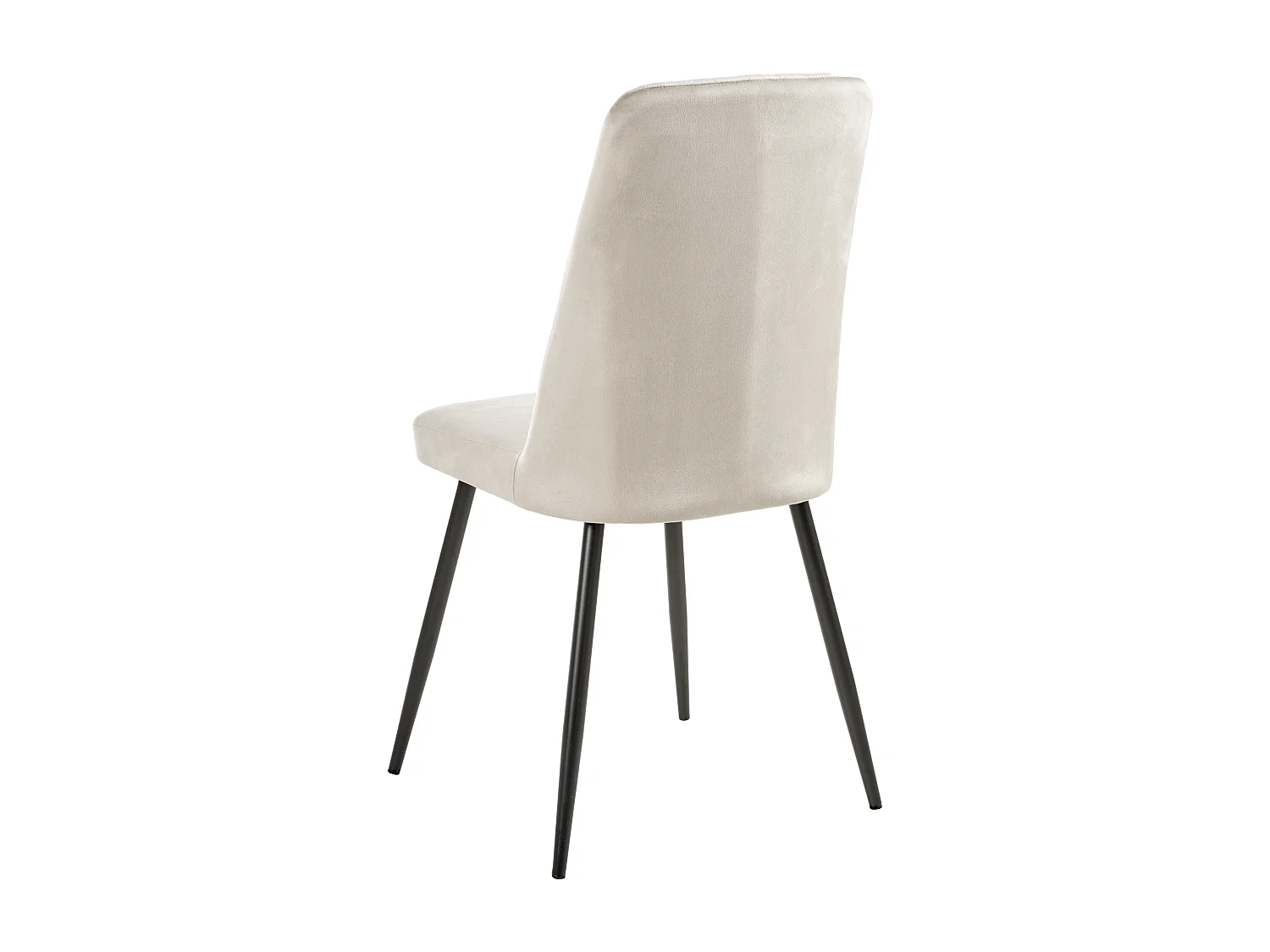 Lot de 4 chaises de salle à manger KIRBY Velours Beige