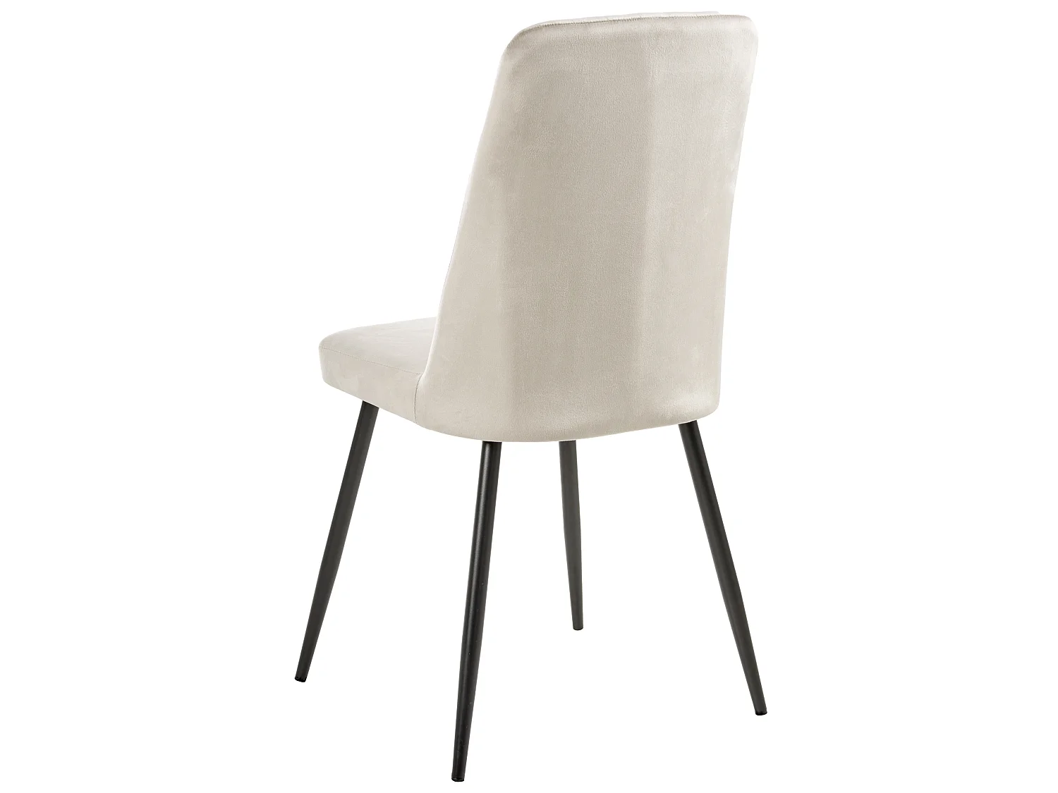 Set of 4 Dining Chairs KIRBY Velvet Beige
