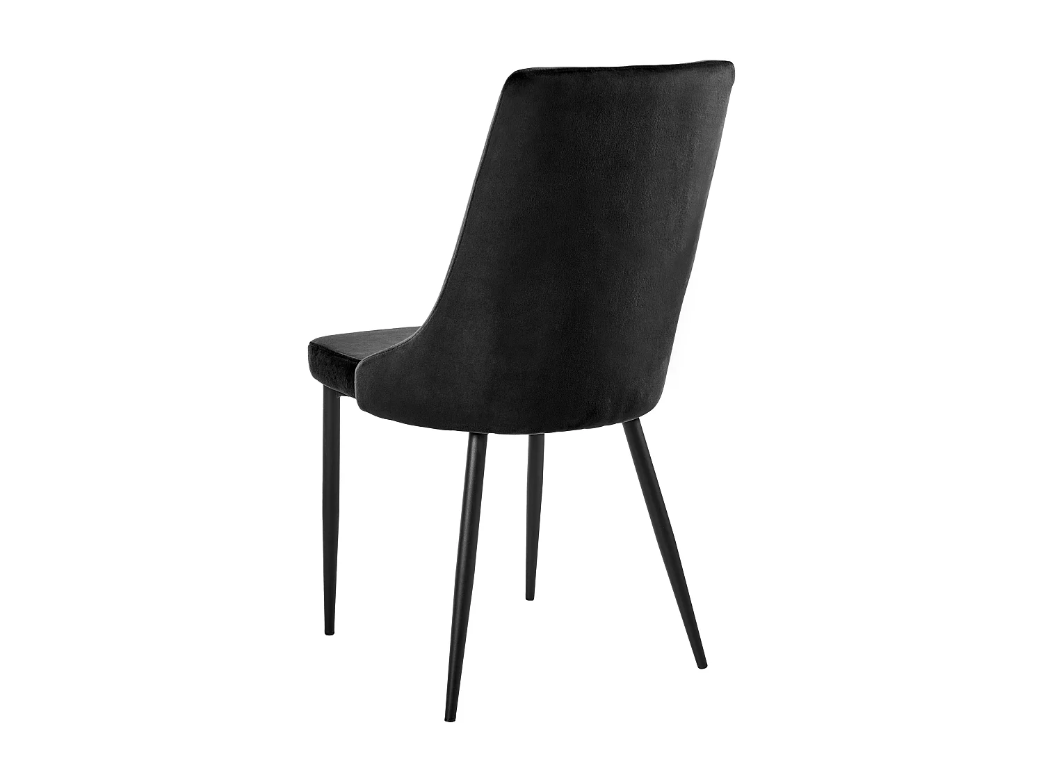 Lot de 2 chaises de salle à manger AVENIR Velours Noir