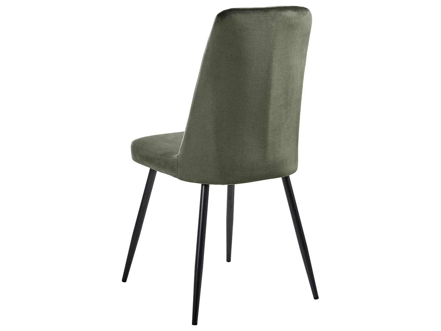 Lot de 4 chaises de salle à manger KIRBY Velours Vert foncé