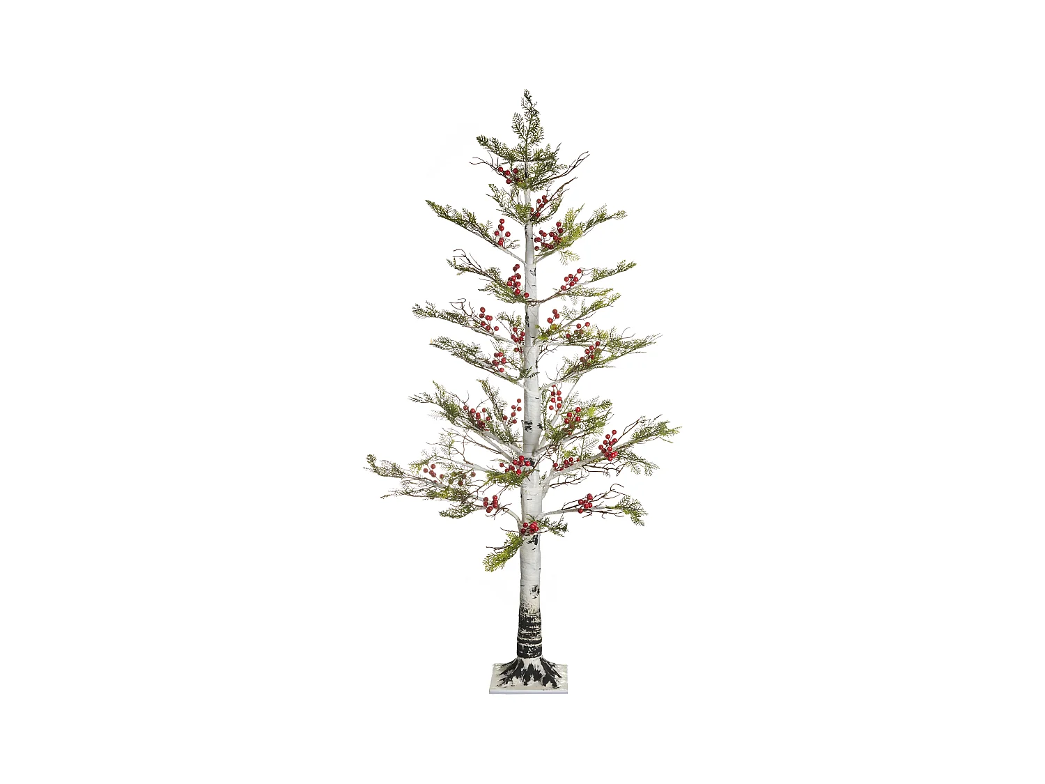 Décoration extérieure LED VASSLEN Arbre de Noël 160 cm Blanc