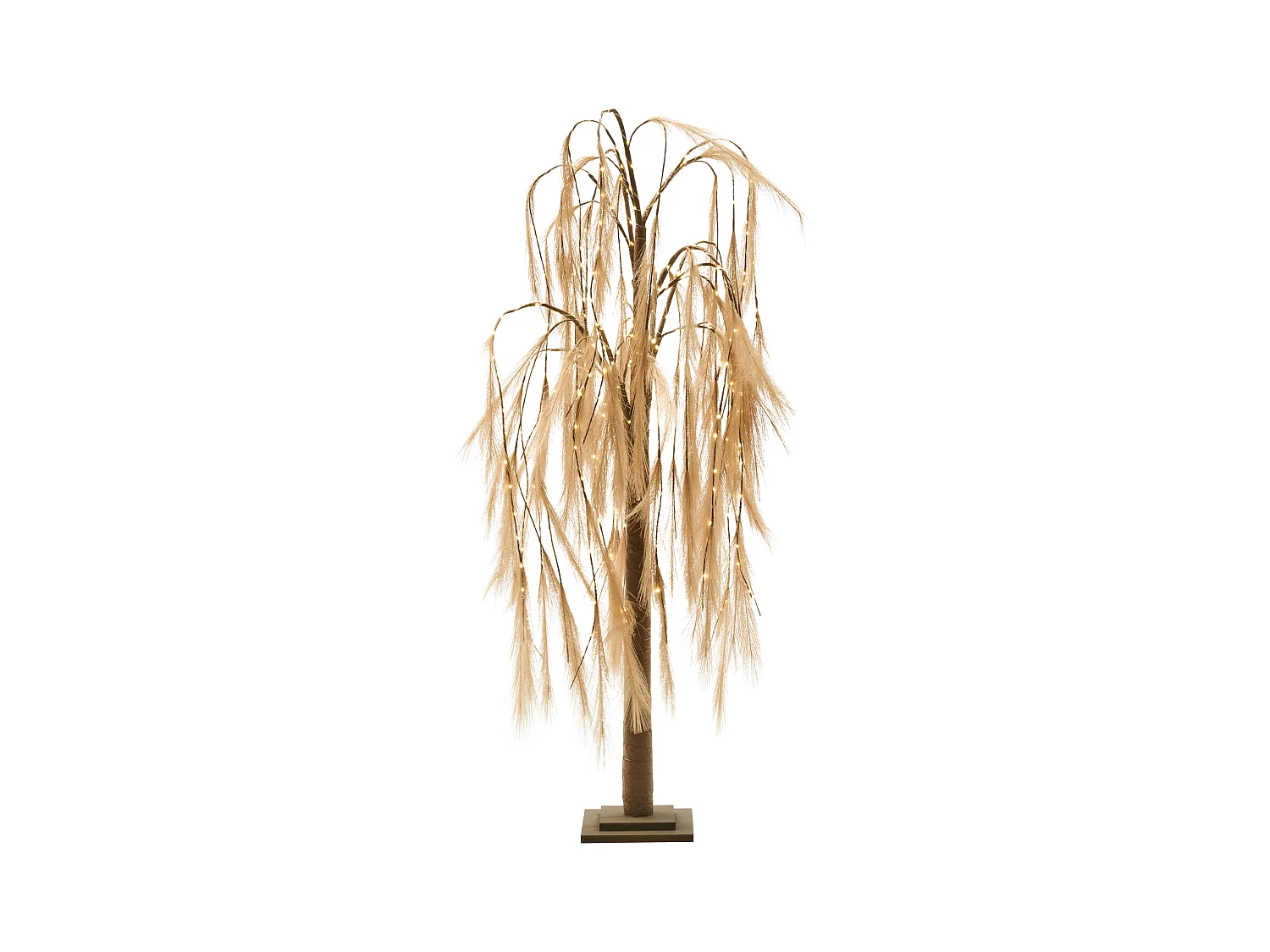 Décoration extérieure LED KOPASKER Arbre 160 cm Beige