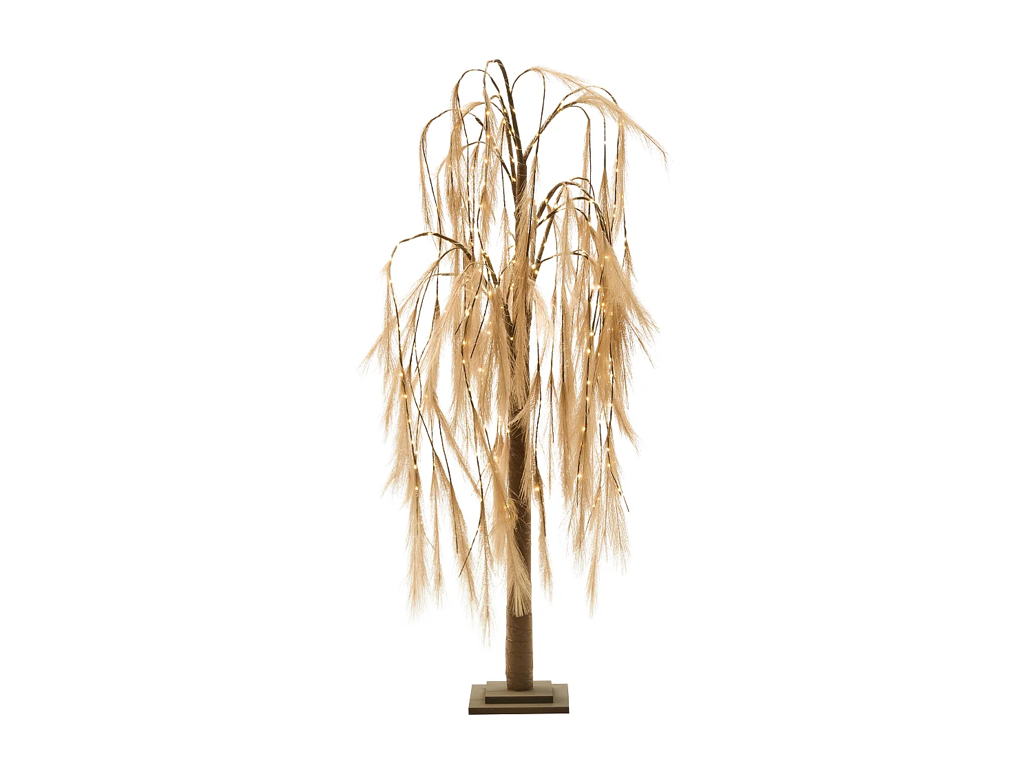 Décoration extérieure LED KOPASKER Arbre 160 cm Beige