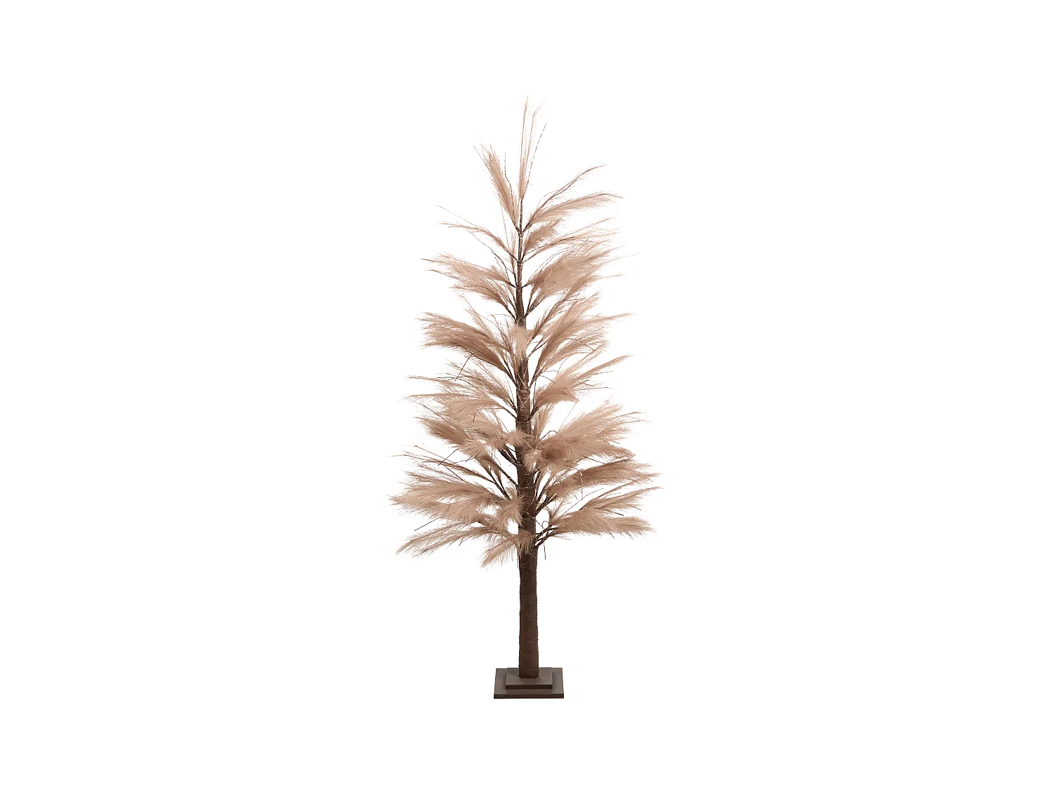 Décoration extérieure LED HAUGANES Arbre de Noël 190 cm Beige