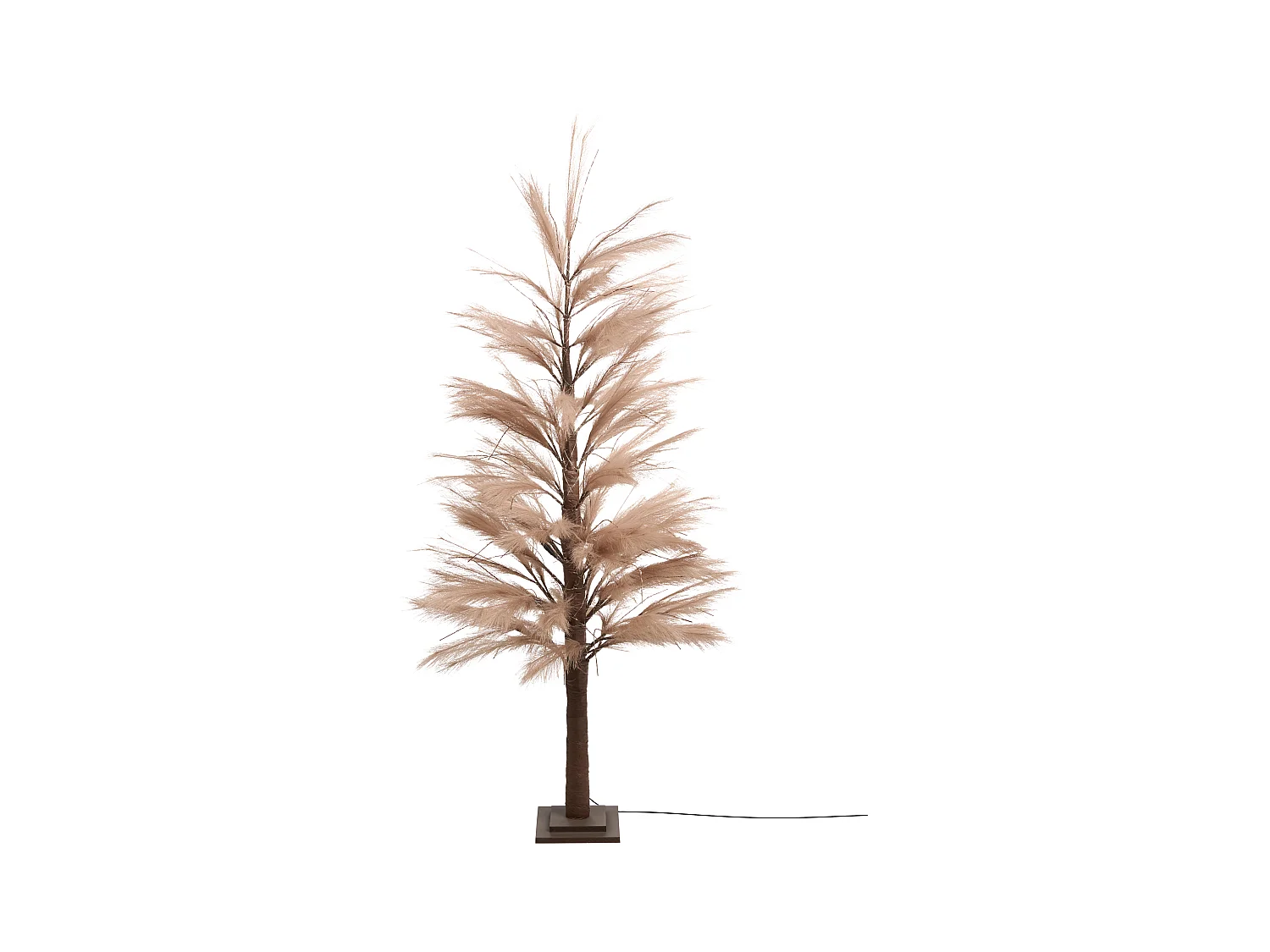 Décoration extérieure LED HAUGANES Arbre de Noël 190 cm Beige