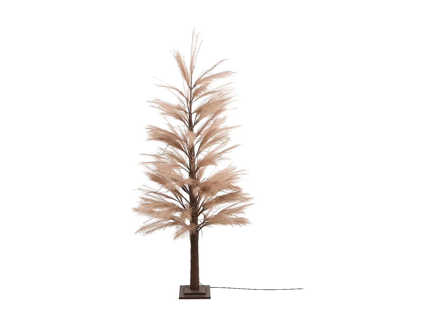 Décoration extérieure LED HAUGANES Arbre de Noël 190 cm Beige