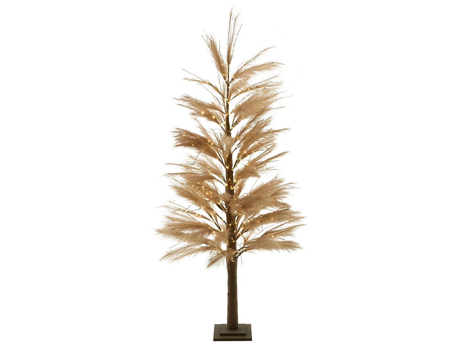 Décoration extérieure LED HAUGANES Arbre de Noël 190 cm Beige