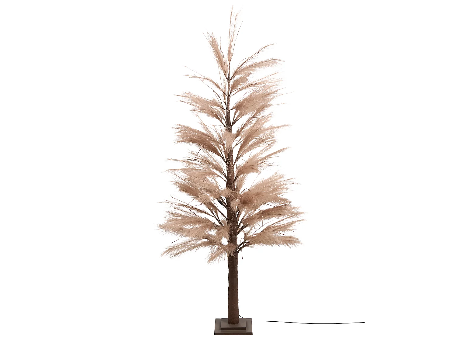 Décoration extérieure LED HAUGANES Arbre de Noël 190 cm Beige