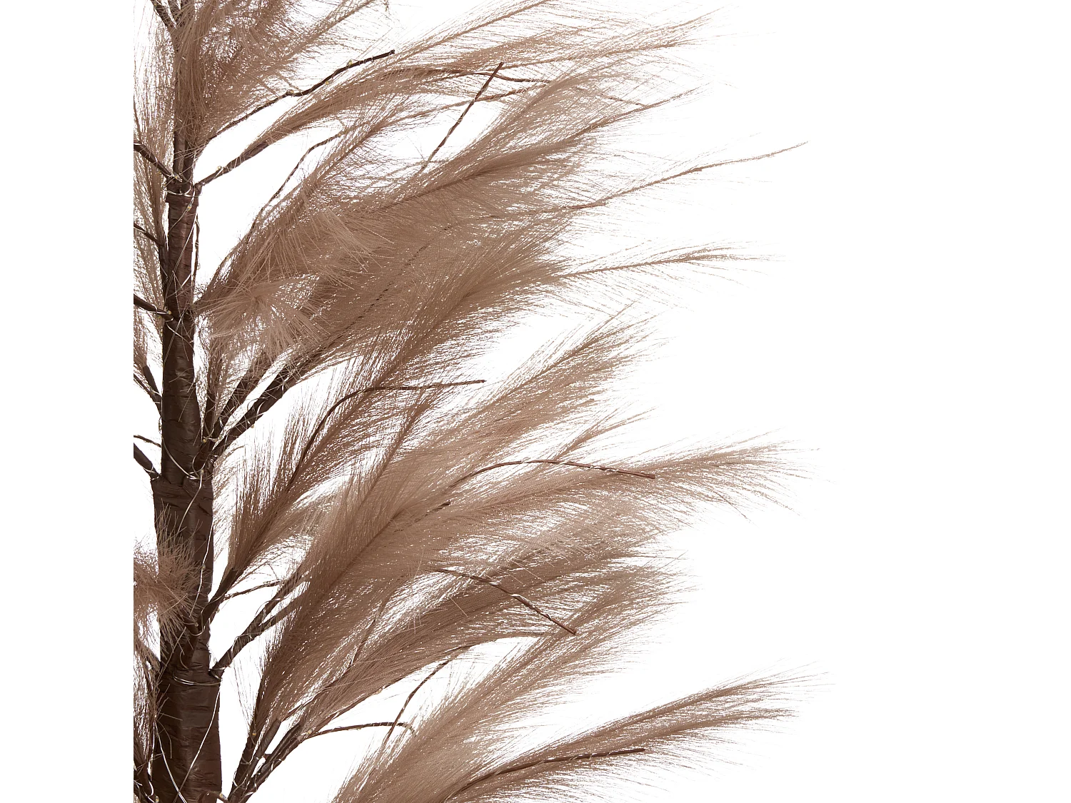 Décoration extérieure LED HAUGANES Arbre de Noël 190 cm Beige