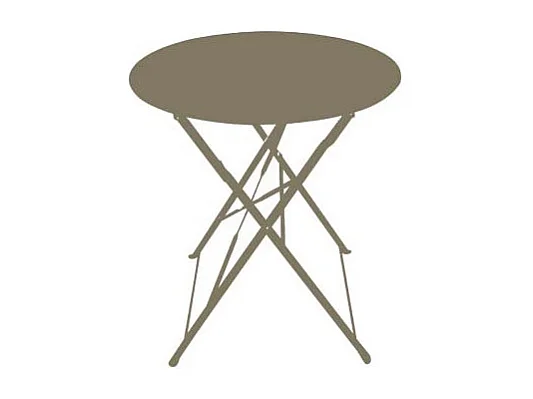 Tavolo rotondo da esterno pieghevole BISTROT - Talpa