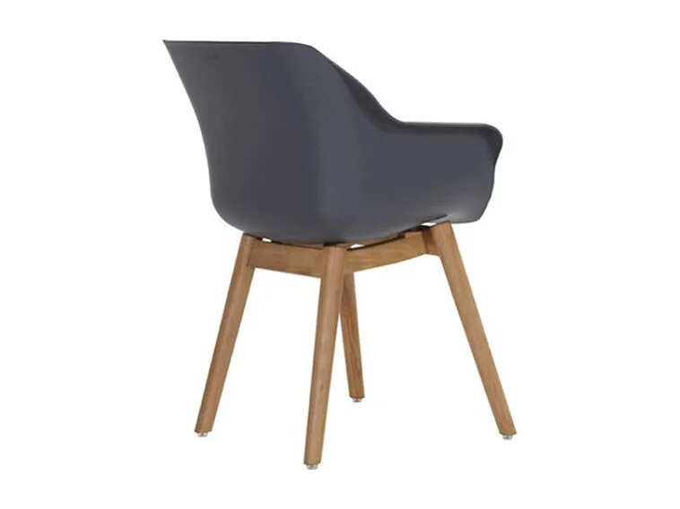 Set di 2 Sedie SOPHIE Teak Armchair HARTMAN - Antracite