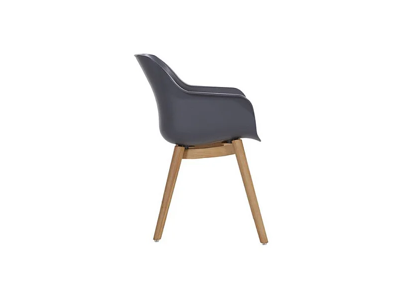 Set di 2 Sedie SOPHIE Teak Armchair HARTMAN - Antracite