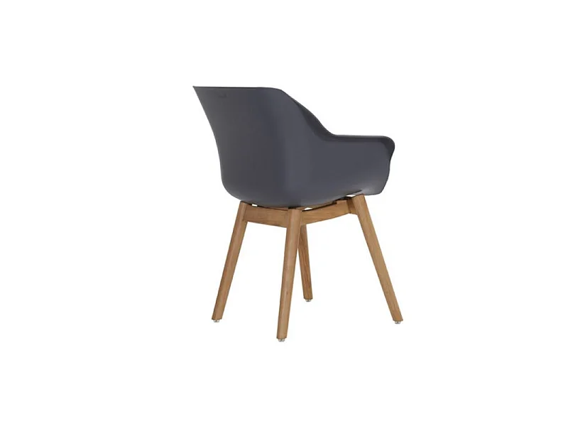 Set di 2 Sedie SOPHIE Teak Armchair HARTMAN - Antracite