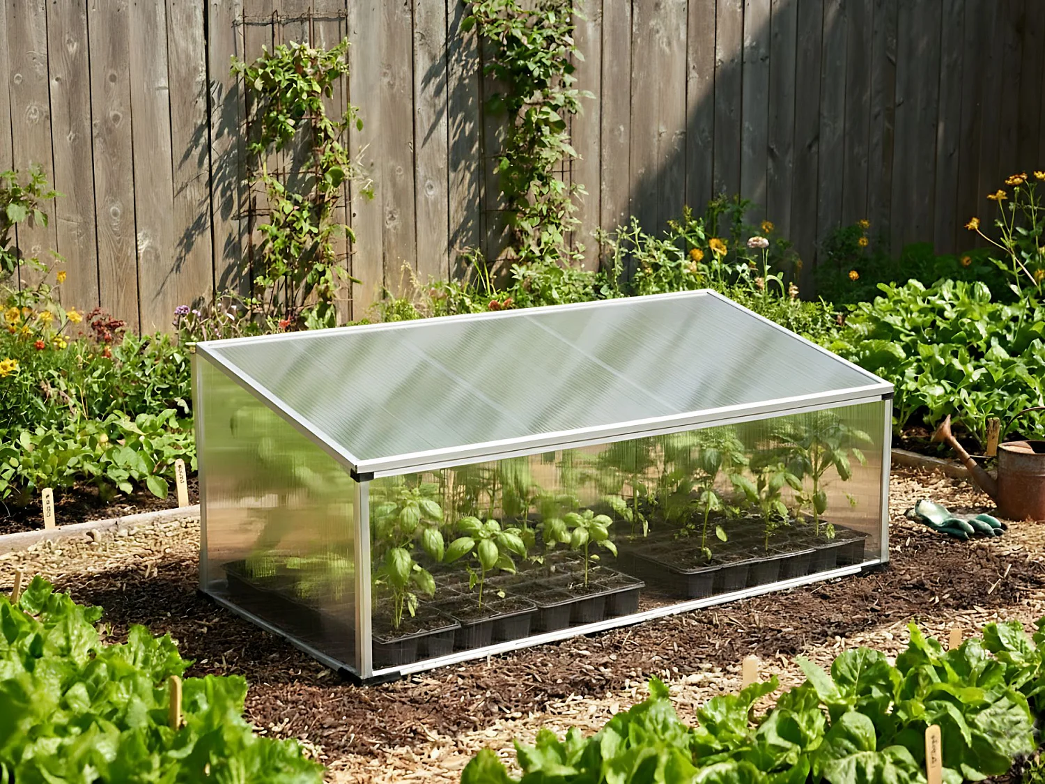 Serre de jardin CARFIZZI Argenté 60 cm