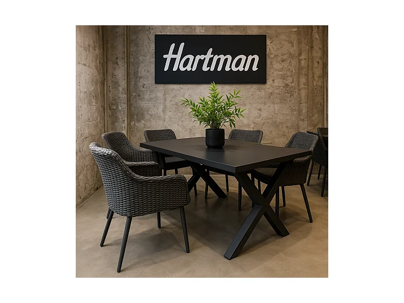 Sedia - Poltrona AMADORA Alluminio HARTMAN – Resina intrecciata