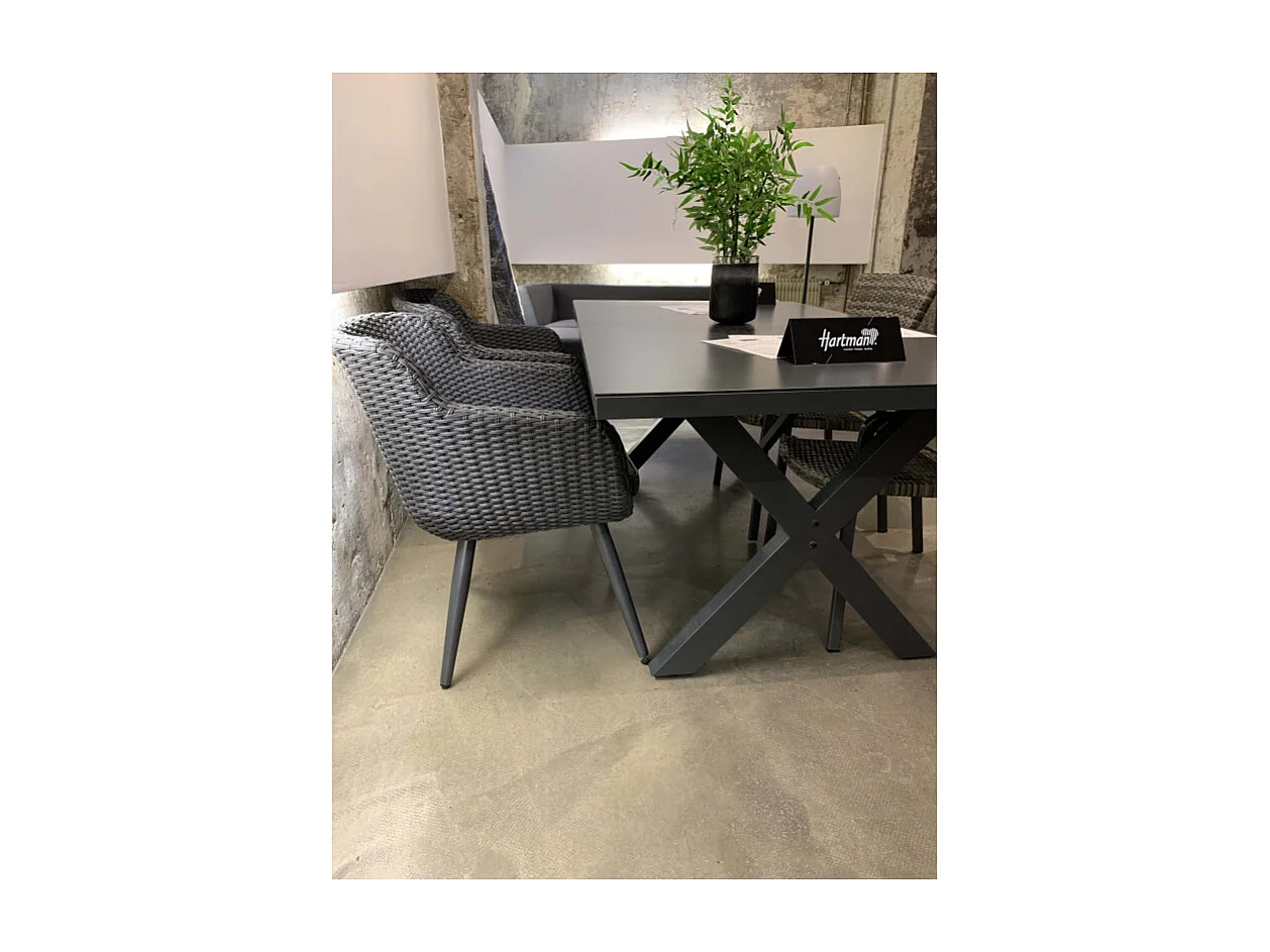 Sedia - Poltrona AMADORA Alluminio HARTMAN – Resina intrecciata