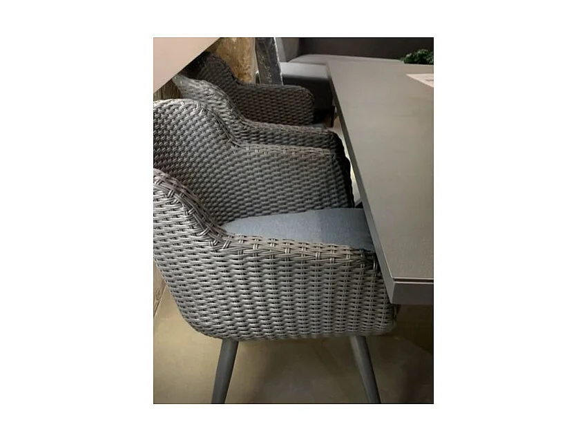 Sedia - Poltrona AMADORA Alluminio HARTMAN – Resina intrecciata