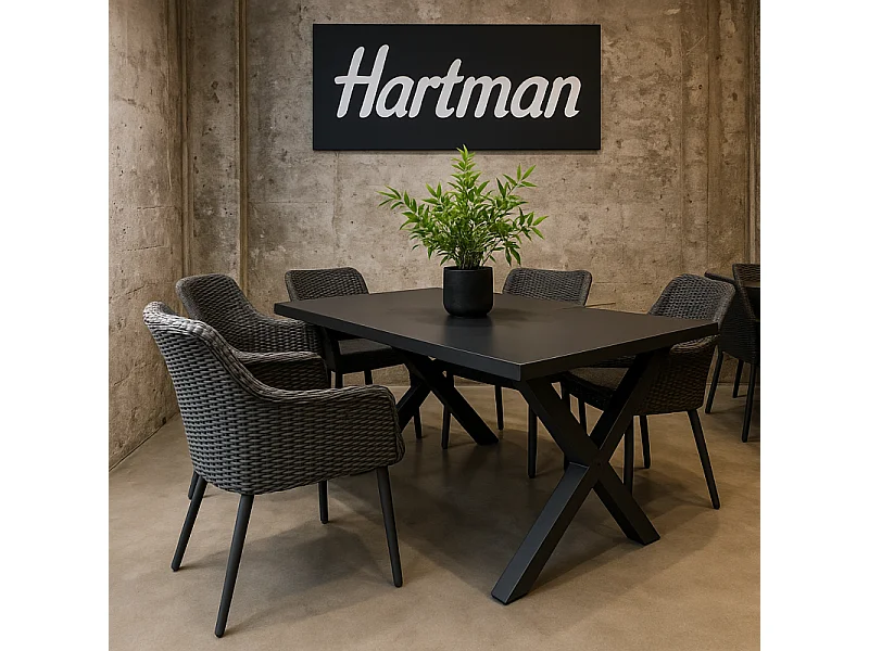 Sedia - Poltrona AMADORA Alluminio HARTMAN – Resina intrecciata