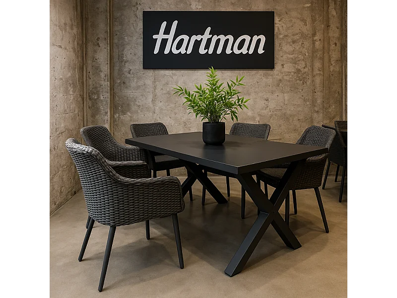 Sedia - Poltrona AMADORA Alluminio HARTMAN – Resina intrecciata