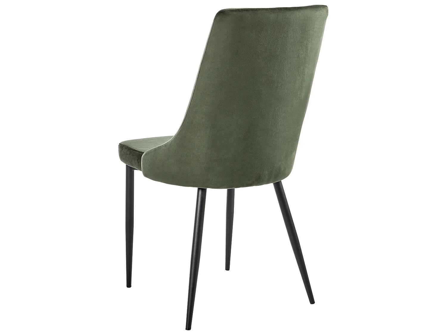 Lot de 2 chaises de salle à manger AVENIR Velours Vert olive