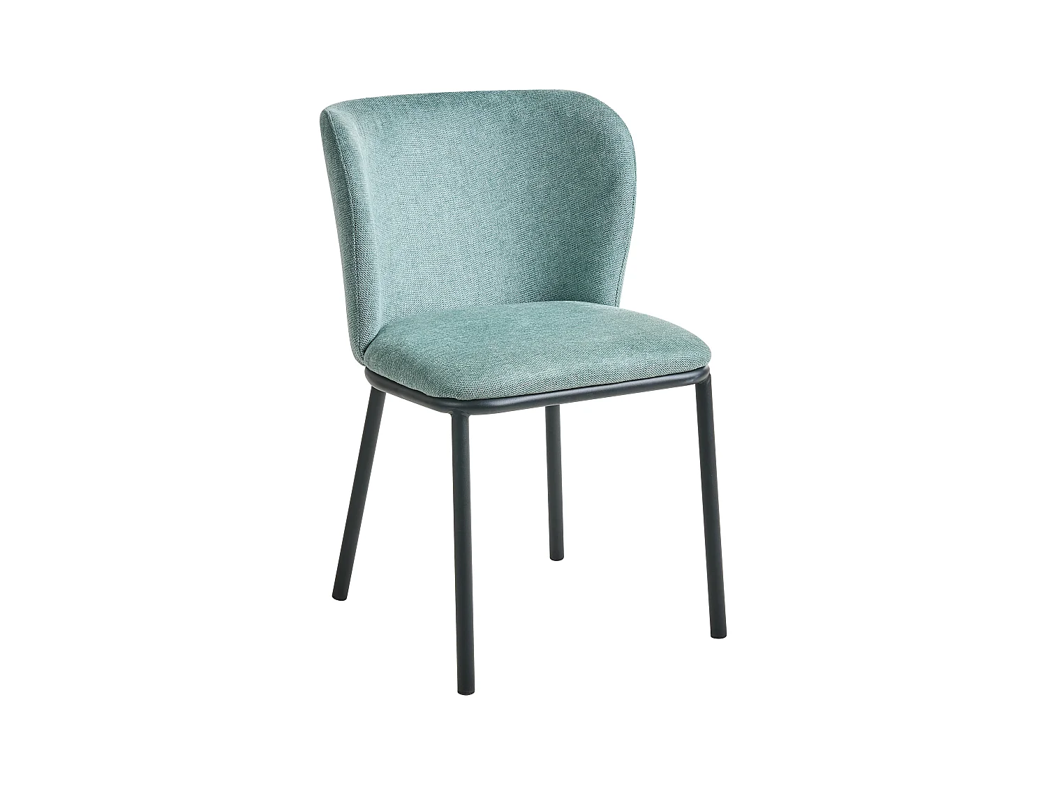 Lot de 2 chaises de salle à manger ARTESIA Tissu Vert menthe