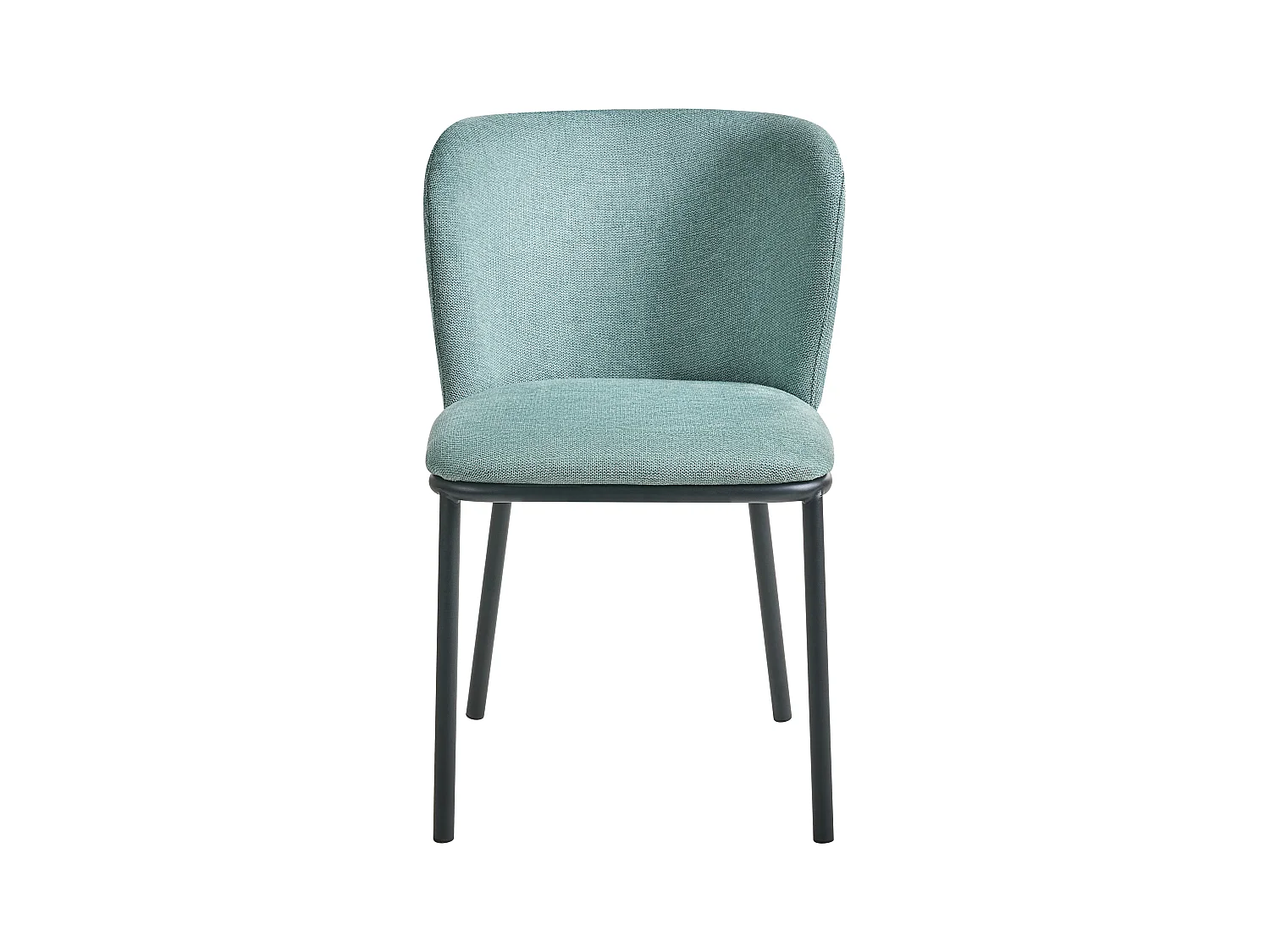 Lot de 2 chaises de salle à manger ARTESIA Tissu Vert menthe