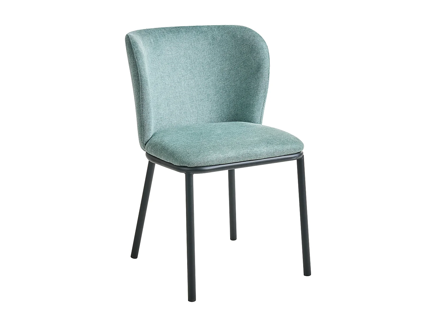 Lot de 2 chaises de salle à manger ARTESIA Tissu Vert menthe
