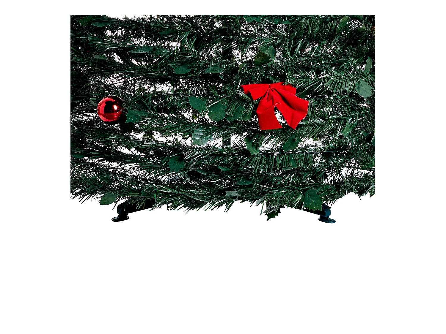 Sapin de Noël artificiel Pliant LED PINEORA 185 cm Vert