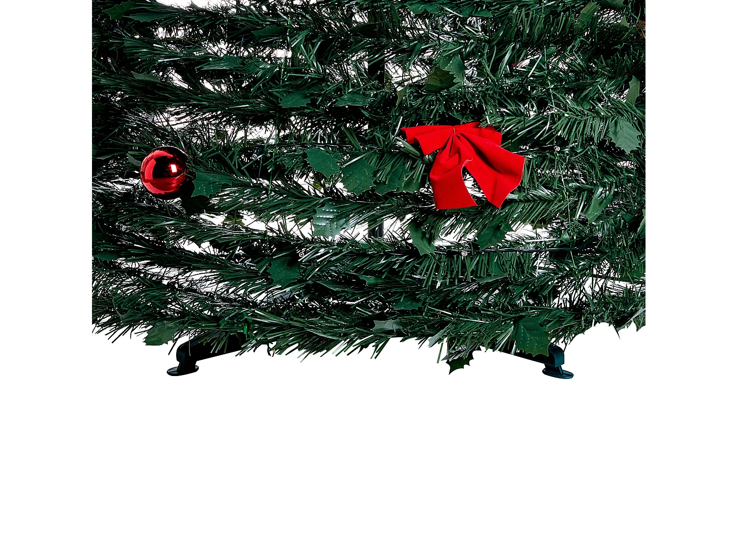 Sapin de Noël artificiel Pliant LED PINEORA 185 cm Vert