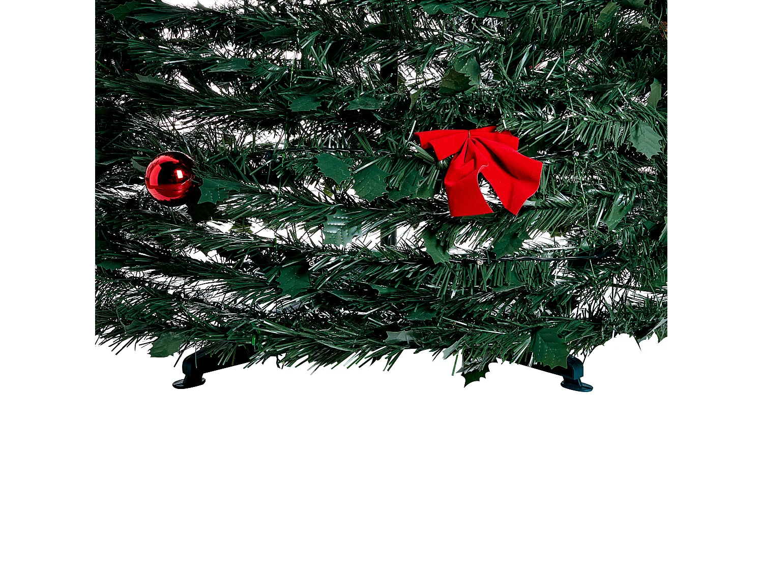 Sapin de Noël artificiel Pliant LED PINEORA 185 cm Vert