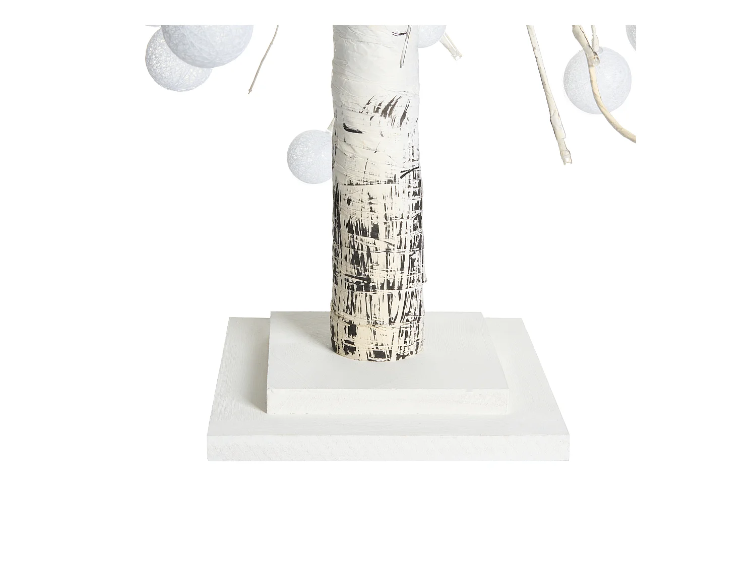 Décoration extérieure LED HOLAR Arbre de Noël 122 cm Blanc