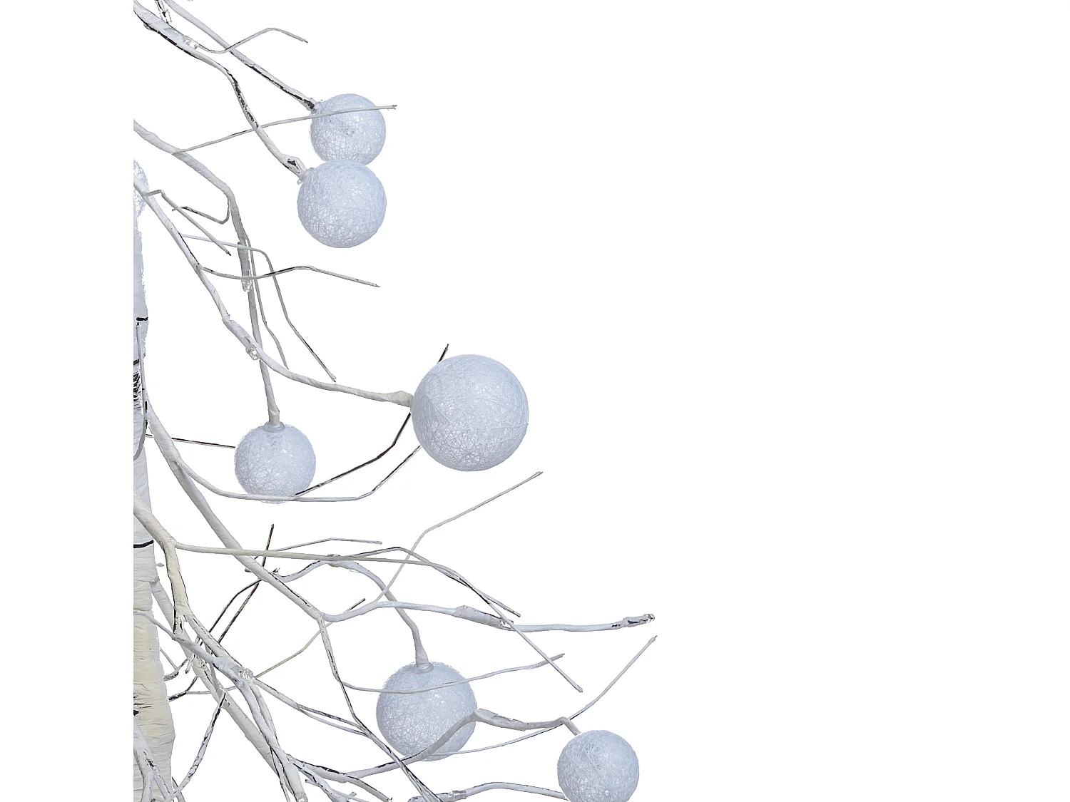 Décoration extérieure LED HOLAR Arbre de Noël 122 cm Blanc