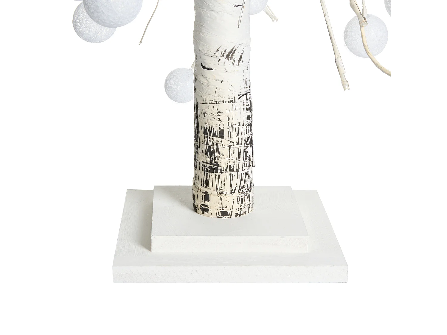 Décoration extérieure LED HOLAR Arbre de Noël 122 cm Blanc