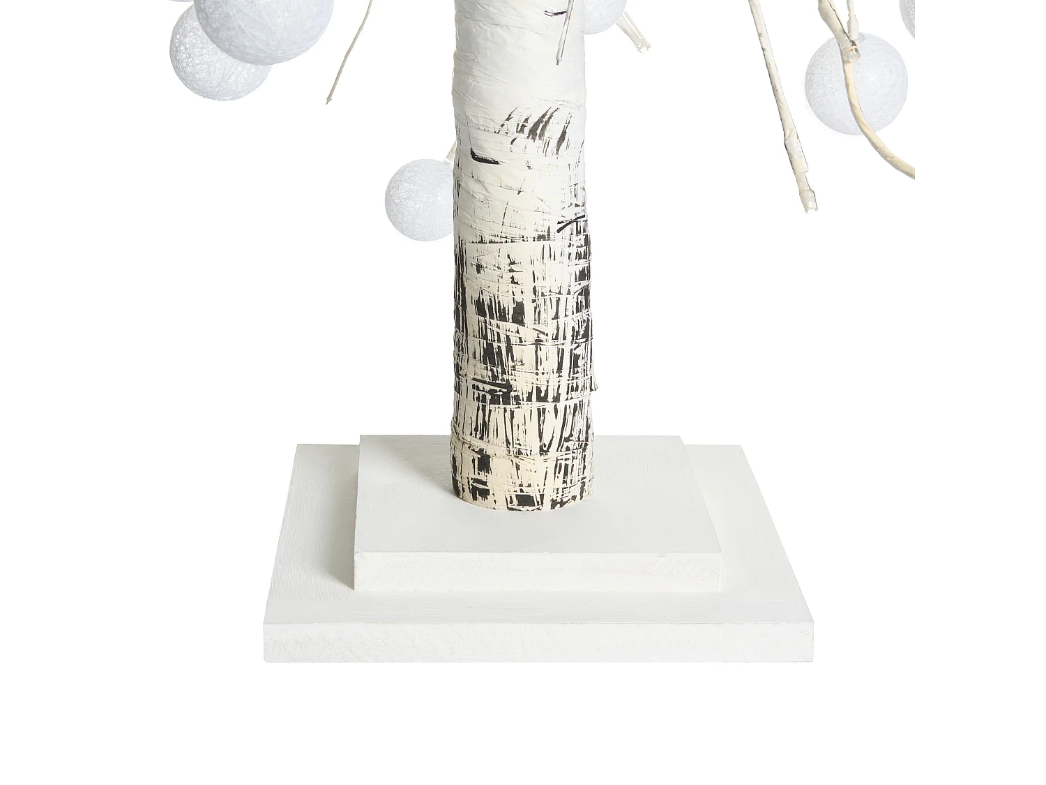 Décoration extérieure LED HOLAR Arbre de Noël 122 cm Blanc