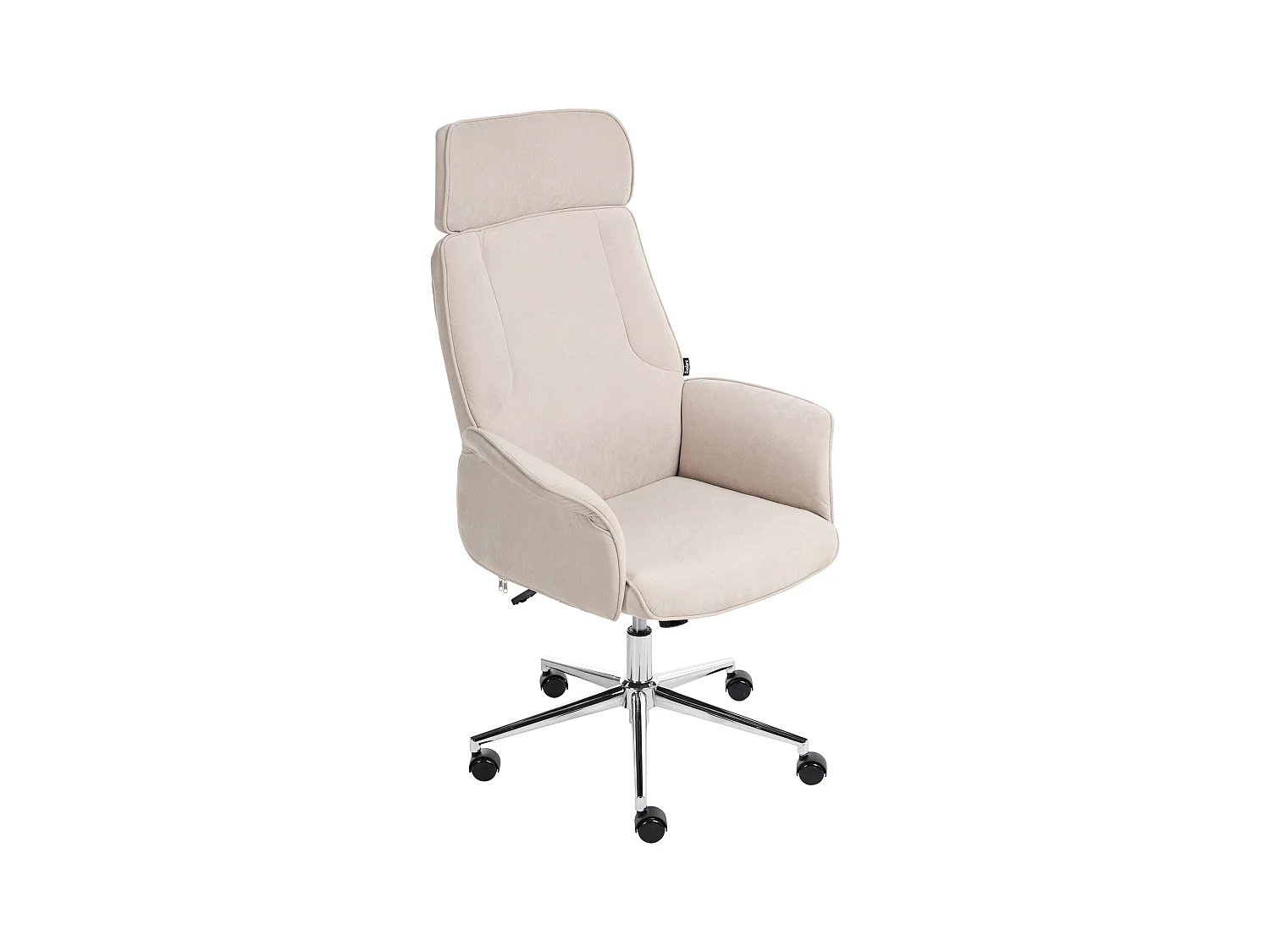 Chaise de bureau PILOT Velours Beige clair