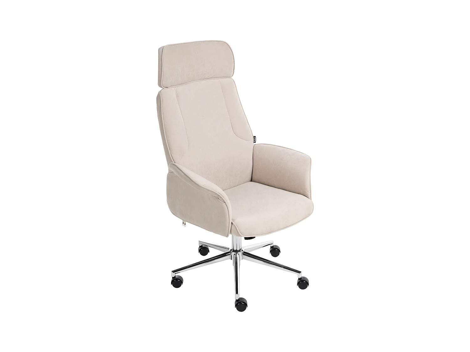 Chaise de bureau PILOT Velours Beige clair