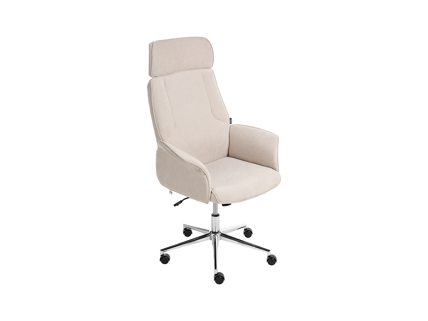 Chaise de bureau PILOT Velours Beige clair