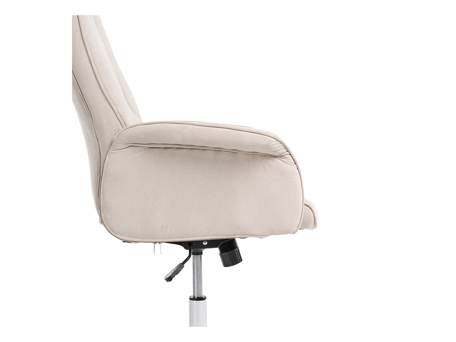 Chaise de bureau PILOT Velours Beige clair