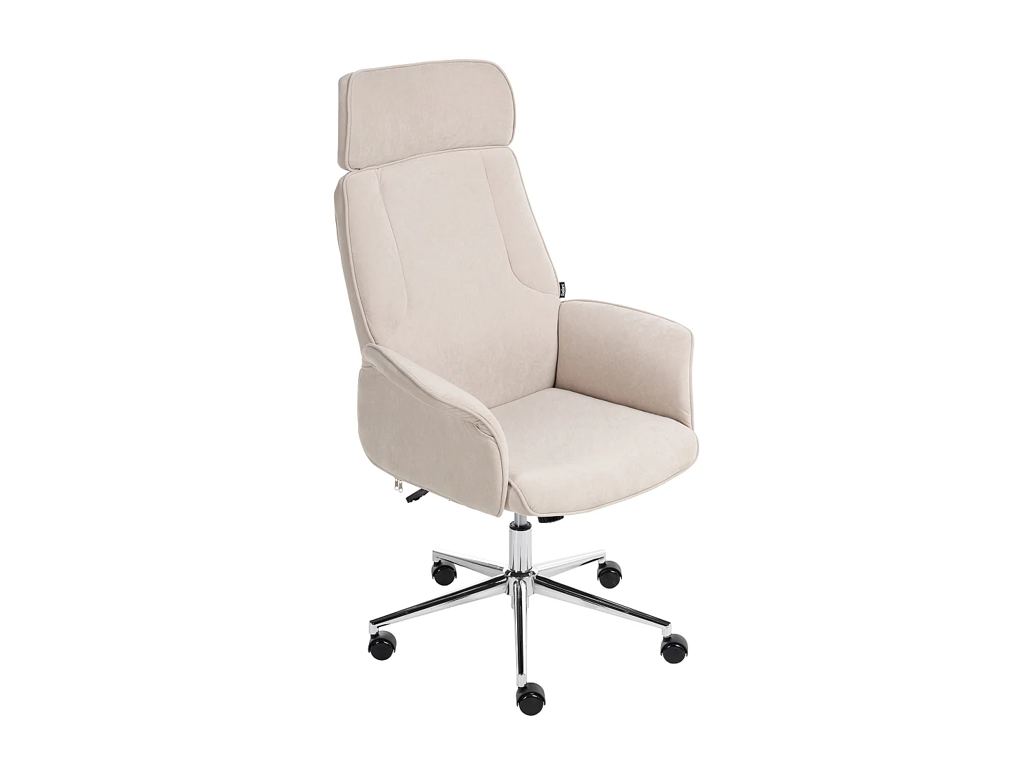 Chaise de bureau PILOT Velours Beige clair