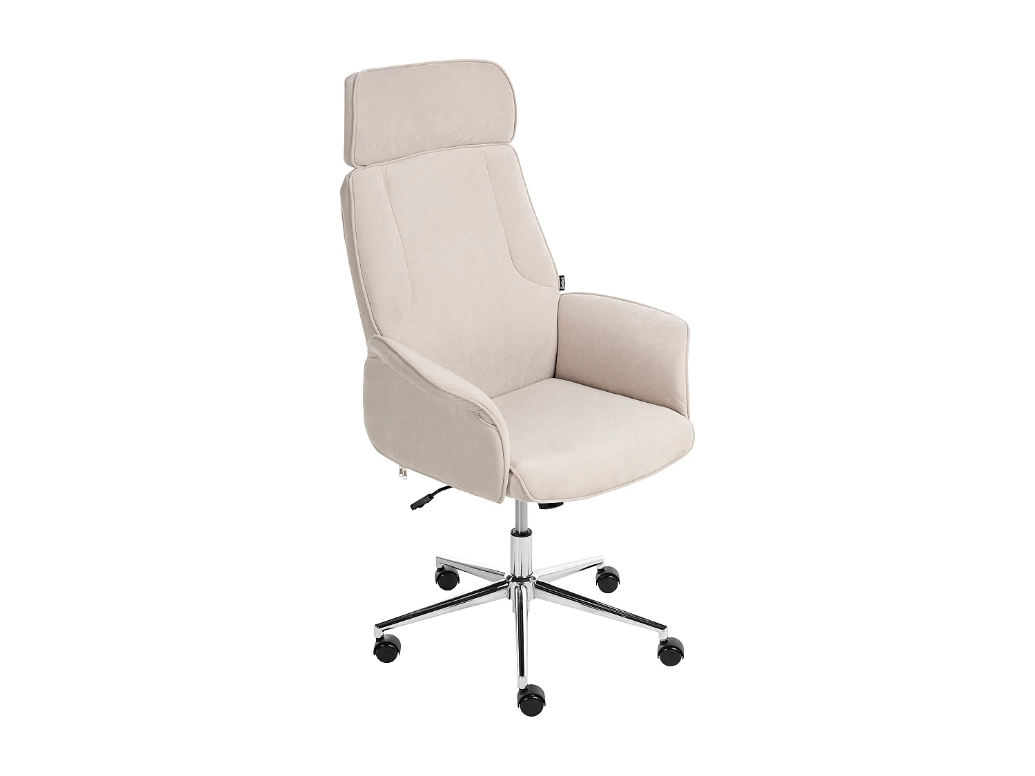 Chaise de bureau PILOT Velours Beige clair