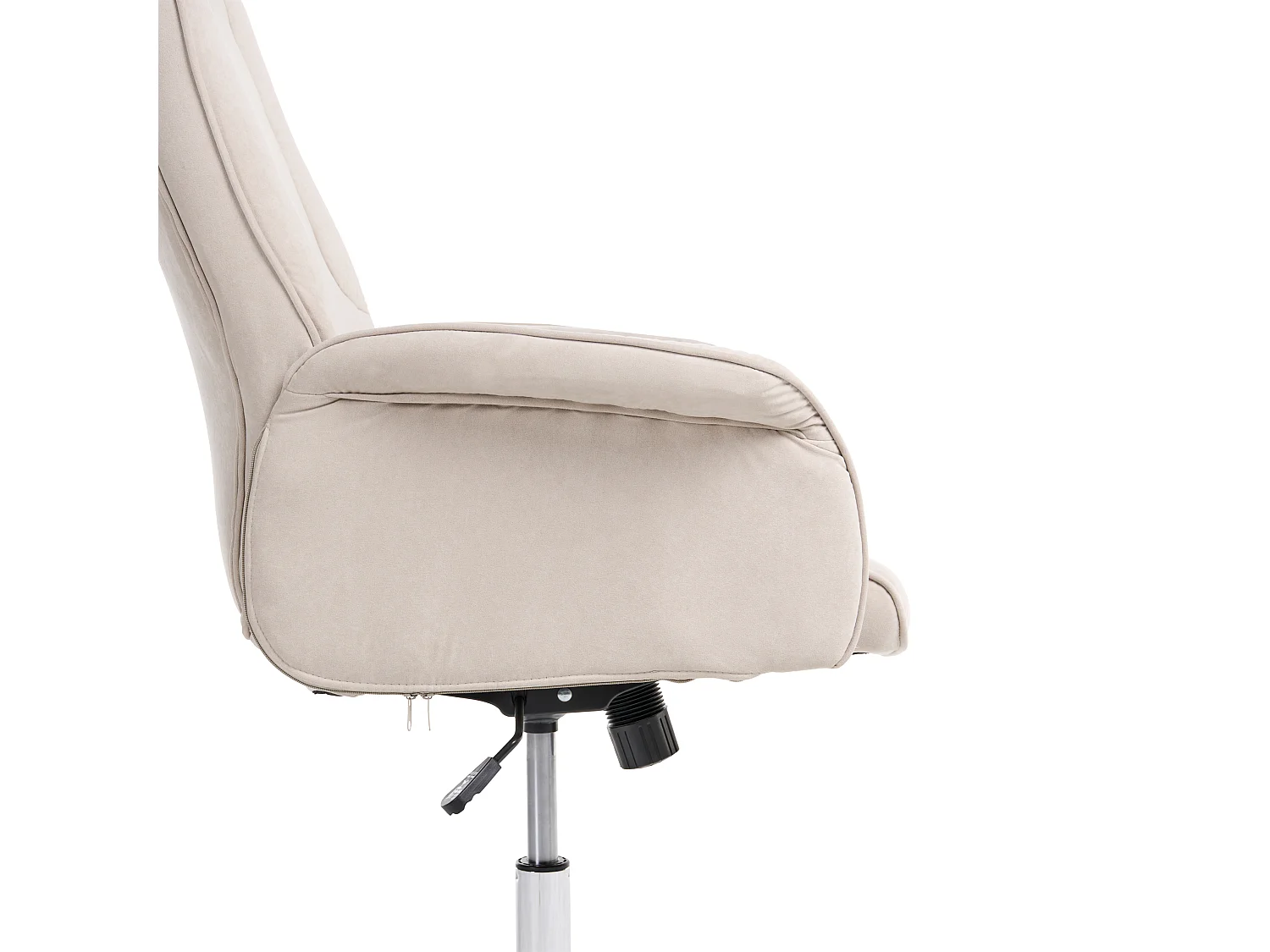Chaise de bureau PILOT Velours Beige clair