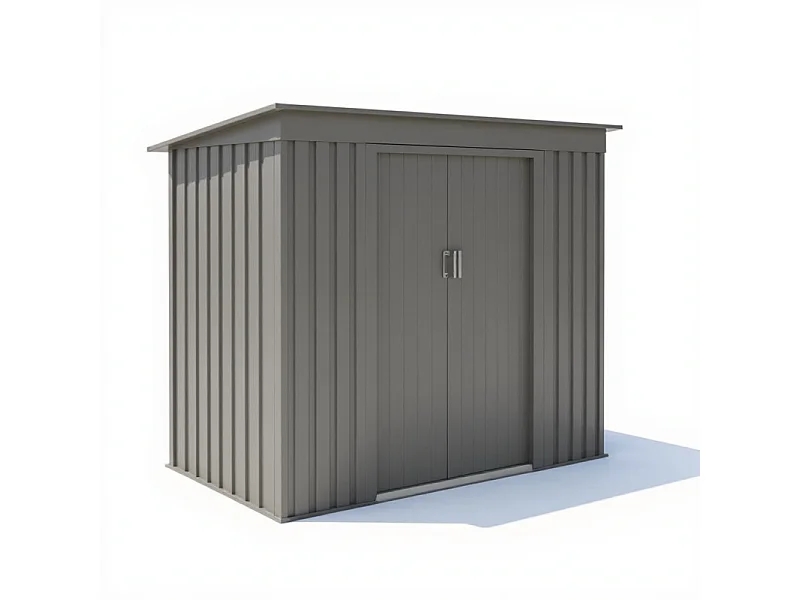 Casetta da giardino in metallo – MJ 6 x 4 monopendenza - 2,4 m² - Antracite