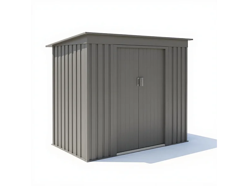 Casetta da giardino in metallo – MJ 6 x 4 monopendenza - 2,4 m² - Antracite